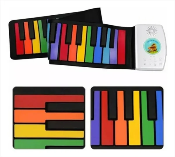 Piano Multifunción Plegable de Goma
